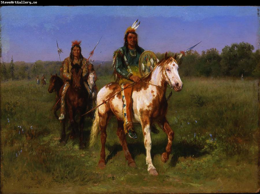 Rosa Bonheur Mounted Indians Carrying Spears
